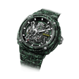 TSAR BOMBA Electron TB8401CF Men’s Watch. Crafted entirely from carbon fiber—including the strap—it weighs just 100 grams. The skeleton dial design offers a direct view of the movement, allowing you to appreciate the charm of precision mechanics in action. Powered by a Citizen MIYOTA movement. The Electron-TB8401CF features Grade A luminescent coating, scratch-resistant sapphire crystal, and an interchangeable fluororubber strap. Water-resistant to 100 meters (10 ATM).Left three-quarter view