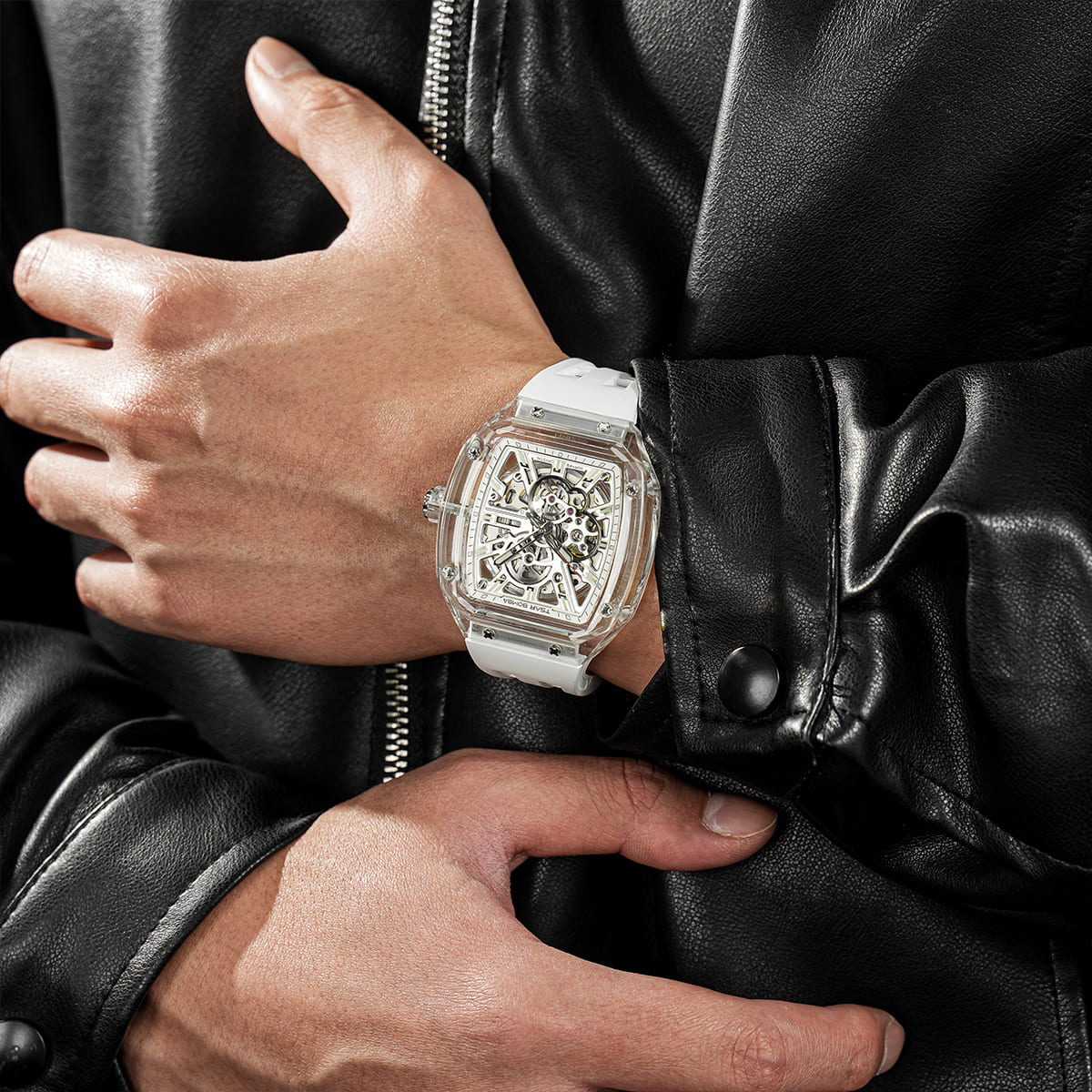Light Matter-Full Sapphire Crystal Automatic Watch – Tsarbomba