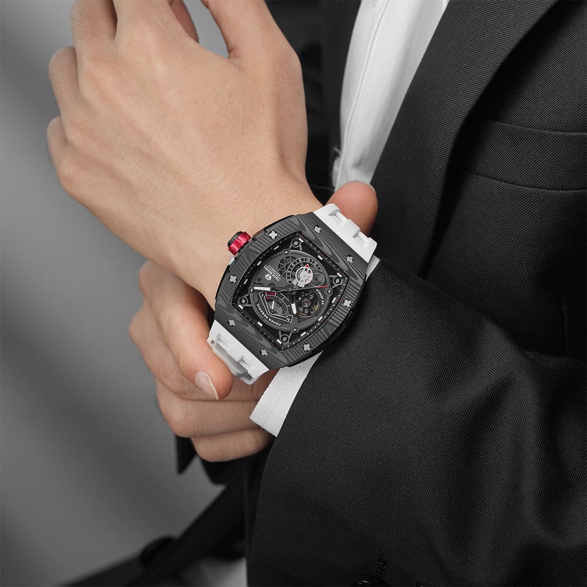 Elemental-Carbon Fiber Automatic Watch TB8210CF – Tsarbomba